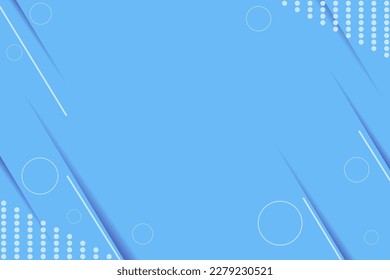 Minimal geometric background. Blue elements with line gradient. Cool abstract background design for posters. Eps10 vector