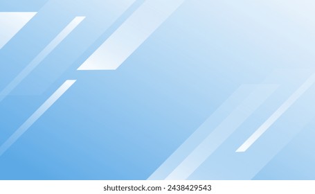 Minimal geometric background. Blue elements with fluid gradient.  Abstract geometric wallpaper. Vector  illustration