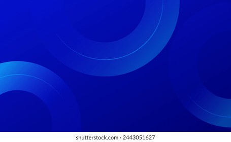 Minimal geometric background. Blue elements with fluid gradient. Used to decorate advertisements, publications, Eps10 vector
