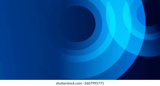 Minimal geometric background. Blue elements with fluid gradient. Cool background design for posters. Eps10 vector