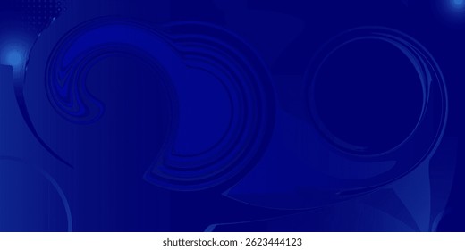 Fundo geométrico mínimo. Elementos azuis com gradiente de fluido. Usado para decorar anúncios, publicações, vetor Eps10
