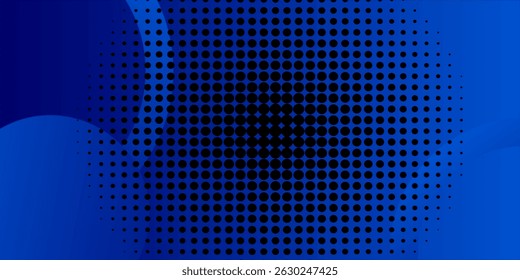 Minimal geometric background. Blue elements with fluid gradient. Dynamic shapes composition. It is suitable for posters, flyers, websites, covers, banners, advertising