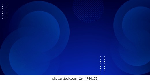 Minimal geometric background. Blue elements with fluid gradient. Cool background design for posters. Eps10 vector