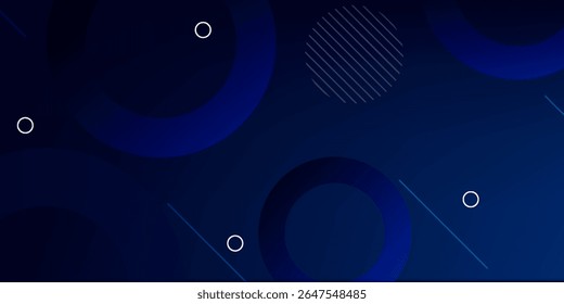 Minimal geometric background. Blue elements with fluid gradient. Cool background design for posters. Eps10 vector