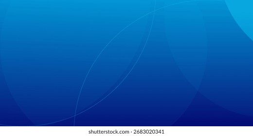 Minimal geometric background. Blue elements with fluid gradient. Dynamic shapes composition. Eps10 vector