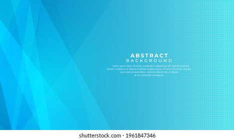 Fondo geométrico mínimo. Composición de formas azules. Diseño de textura de fondo abstracto vectorial, pancarta, afiche brillante. Ilustración del vector