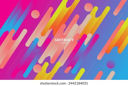 Minimal geometric background with bright gradient colors and dynamic shapes. Eps10 vector.