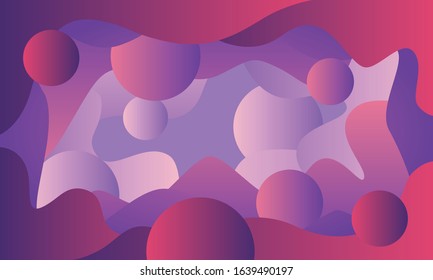 Minimal geometric background. bubble shapes composition. Vector Illustration. geometric background for your business.