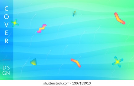 Minimal geometric background. Colorful fluid abstract backdrop. Modern liquid color background. 