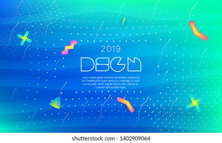 Minimal geometric background. Colorful fluid abstract backdrop. Modern liquid color background.