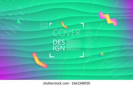 Minimal geometric background. Colorful fluid abstract backdrop. Modern liquid color background.