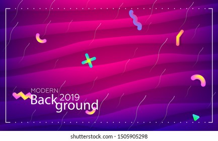 Minimal geometric background. Colorful fluid abstract backdrop. Modern liquid color background.