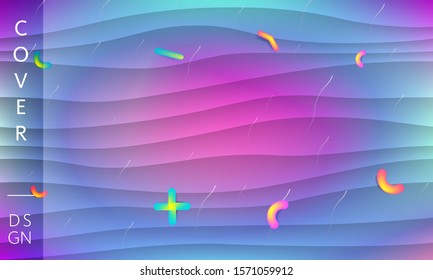 Minimal geometric background. Colorful fluid abstract backdrop. Modern liquid color background.