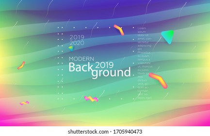 Minimal geometric background. Colorful fluid abstract backdrop. Modern liquid color background.