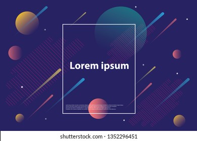 Minimal geometric background. Colorfull geometric background. Futuristic design posters