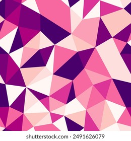 Minimal geometric background. Compact triangles size. Repeatable pattern. Modern vector tiles. Soft Pink Gradient Palette. Seamless vector illustration.
