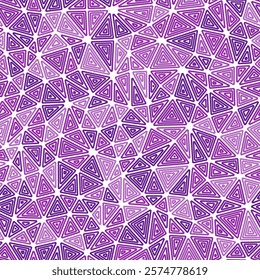 Minimal geometric background. Compact triangles size. Multiple repeated inner triangles. Mono tone style. Repeatable pattern. Modern vector tiles. Seamless vector illustration.