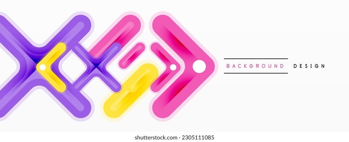 Minimal geometric background cross line. Design for wallpaper, banner, background, landing page, wall art, invitation, prints, posters