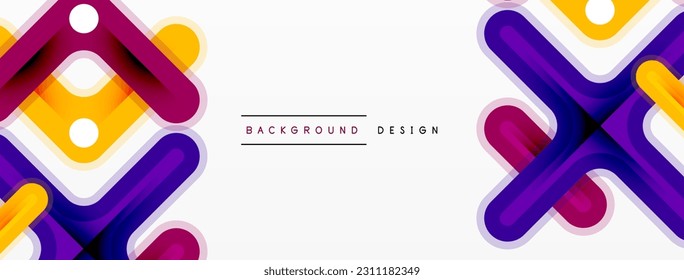 Minimale geometrische Hintergrundquerlinie. Design für Tapeten, Banner, Hintergrund, Landing Page, Tapete, Einladung, Drucke, Poster