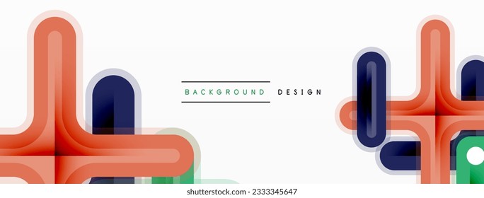 Minimal geometric background cross line. Design for wallpaper, banner, background, landing page, wall art, invitation, prints, posters