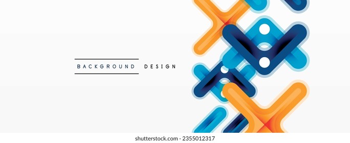 Minimal geometric background cross line. Design for wallpaper, banner, background, landing page, wall art, invitation, prints, posters
