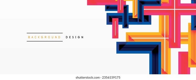 Minimal geometric background cross line. Design for wallpaper, banner, background, landing page, wall art, invitation, prints, posters