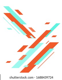 Minimal geometric background design. Dynamic shapes composition. Template for poster, backdrop, book cover, brochure, and vector illustration. Eps 10
