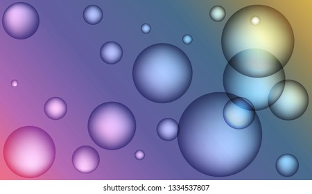 Minimal geometric background with drop. Gradient shapes composition. For your design ad, banner, cover page. Bright Gradient Color Vector illustration