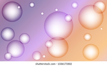 Minimal geometric background with drop. Gradient shapes composition. For your design ad, banner, cover page. Color Vector illustration