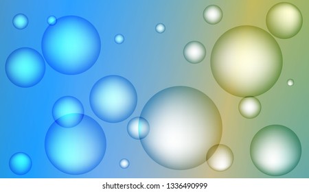 Minimal geometric background with drop. Gradient shapes composition. For your design ad, banner, cover page. Color Vector illustration