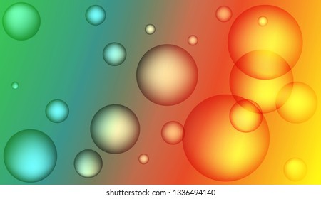 Minimal geometric background with drop. Gradient shapes composition. For your design ad, banner, cover page. Bright Gradient Color Vector illustration