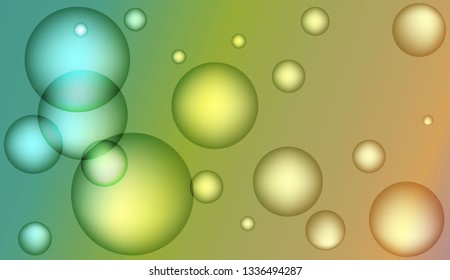 Minimal geometric background with drop. Gradient shapes composition. For your design ad, banner, cover page. Color Vector illustration