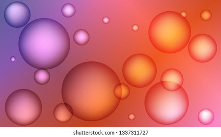 Minimal geometric background with drop. Gradient shapes composition. For your design ad, banner, cover page. Bright Gradient Color Vector illustration