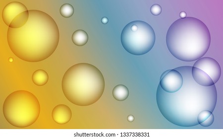 Minimal geometric background with drop. Gradient shapes composition. For your design ad, banner, cover page. Bright Gradient Color Vector illustration