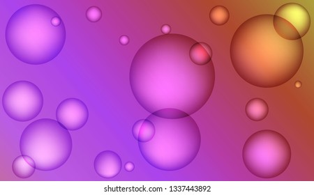 Minimal geometric background with drop. Gradient shapes composition. For your design ad, banner, cover page. Bright Gradient Color Vector illustration