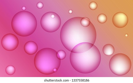 Minimal geometric background with drop. Gradient shapes composition. For your design ad, banner, cover page. Bright Gradient Color Vector illustration