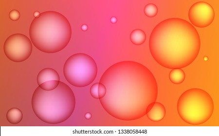 Minimal geometric background with drop. Gradient shapes composition. For your design ad, banner, cover page. Color Vector illustration