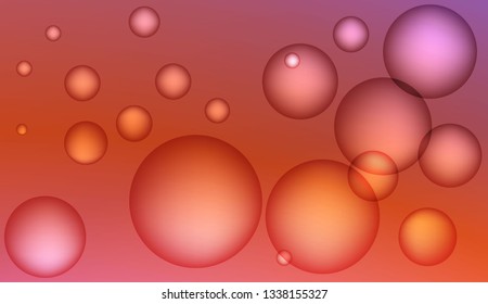 Minimal geometric background with drop. Gradient shapes composition. For your design ad, banner, cover page. Bright Gradient Color Vector illustration