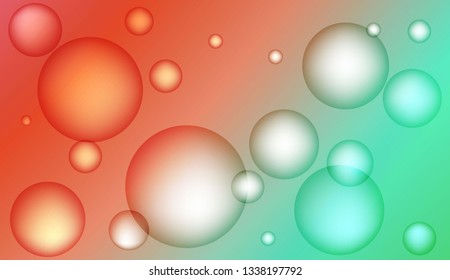 Minimal geometric background with drop. Gradient shapes composition. For your design ad, banner, cover page. Bright Gradient Color Vector illustration