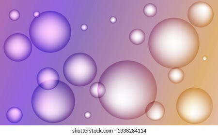 Minimal geometric background with drop. Gradient shapes composition. For your design ad, banner, cover page. Bright Gradient Color Vector illustration