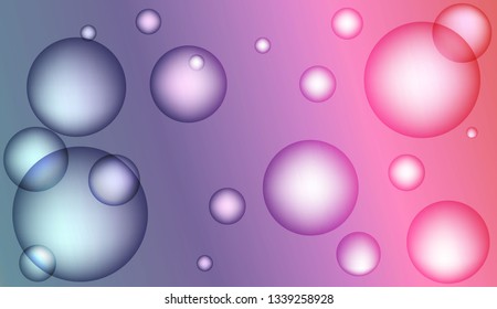 Minimal geometric background with drop. Gradient shapes composition. For your design ad, banner, cover page. Bright Gradient Color Vector illustration