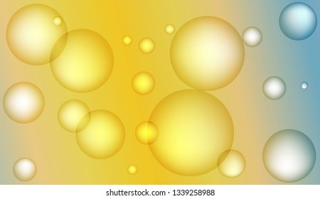 Minimal geometric background with drop. Gradient shapes composition. For your design ad, banner, cover page. Bright Gradient Color Vector illustration
