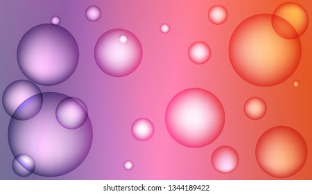 Minimal geometric background with drop. Gradient shapes composition. For your design ad, banner, cover page. Bright Gradient Color Vector illustration