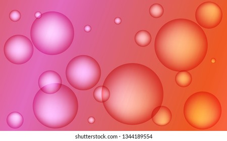 Minimal geometric background with drop. Gradient shapes composition. For your design ad, banner, cover page. Bright Gradient Color Vector illustration