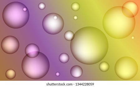 Minimal geometric background with drop. Gradient shapes composition. For your design ad, banner, cover page. Color Vector illustration