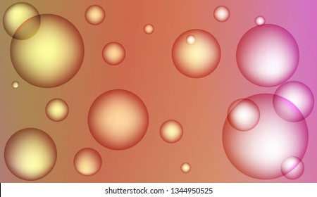 Minimal geometric background with drop. Gradient shapes composition. For your design ad, banner, cover page. Bright Gradient Color Vector illustration