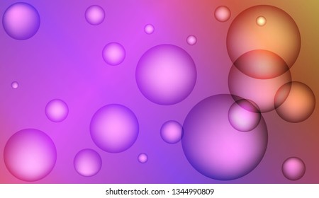 Minimal geometric background with drop. Gradient shapes composition. For your design ad, banner, cover page. Bright Gradient Color Vector illustration