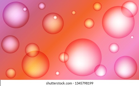Minimal geometric background with drop. Gradient shapes composition. For your design ad, banner, cover page. Bright Gradient Color Vector illustration