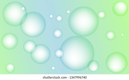 Minimal geometric background with drop. Gradient shapes composition. For your design ad, banner, cover page. Color Vector illustration