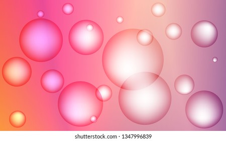 Minimal geometric background with drop. Gradient shapes composition. For your design ad, banner, cover page. Color Vector illustration